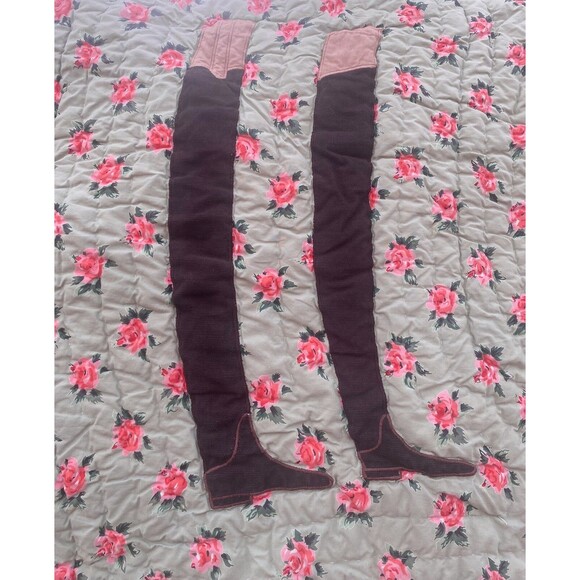 The Land of Nod Run For The Roses Derby Equestrian Jumping Comforter Full Queen - Picture 5 of 12